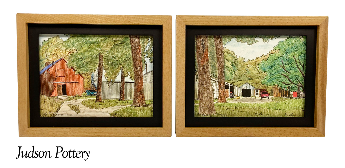 Drivers Eye View Framed Diptych